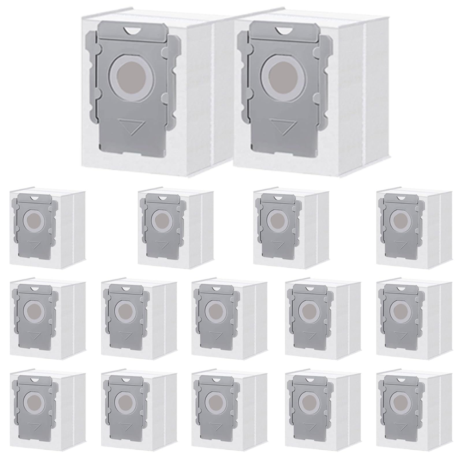 16 Packs Vacuum Bags for iRobot Roomba i7, i7+, i7Plus, i8, i8+, i3, i3+, i4, i4+, i6, i6+, j7, j7+, s9, s9+, s9Plus, i and s Series Clean Base Automatic Dirt Disposal Bags (16pack)