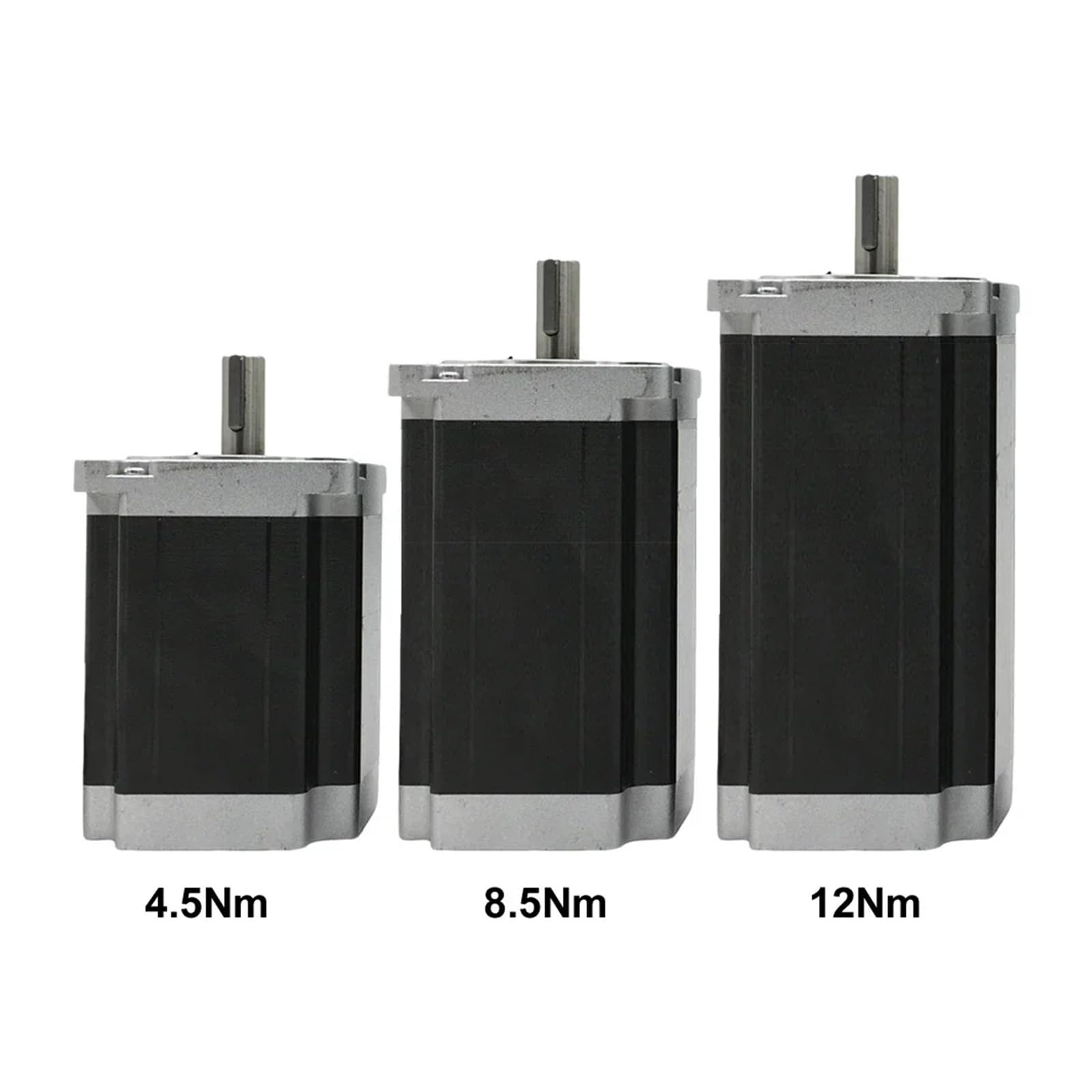 1-5 osi Nema34 zestaw napędowy do silnika krokowego 4.5/8.5/12NM 86mm 2PH 6A 14mm silnik wału routera CNC jednoosiowe ramię robota,Przemysłowe i DIY(1 Axis Drive kit,4.5Nm)