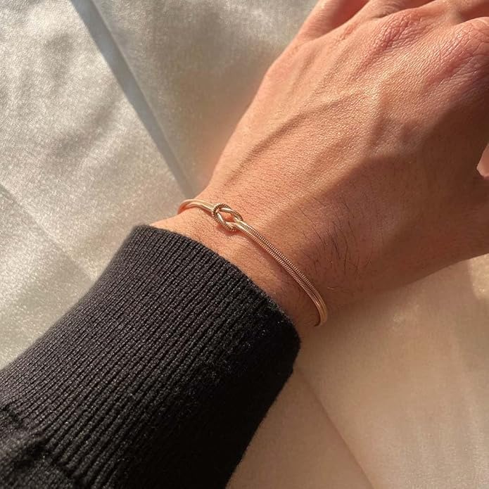 Image of SALTY Anti Tarnish Bracelet for Women | Fancy Bracelet | Jewellery Gifts | Hand Band | Fashion Accessories for Girls | Minimal Jewelry Design | Gift for Rakhi | Gift for Diwali, Christmas, Marriage, Birthday