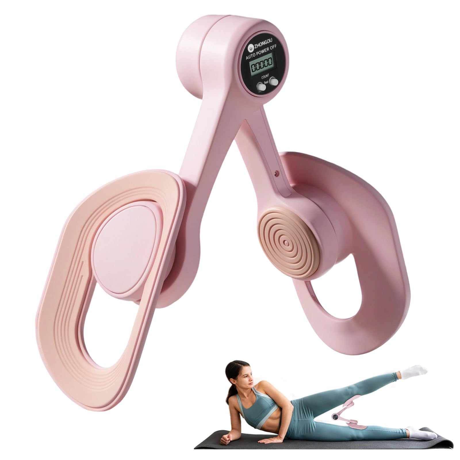 Allenatore coscia con Conteggio automatico, fondo pelvico da donna, Allenatore di Cosce Interno Coscia, Esercitatore per Anca Cosce Gambe, attrezzature sportive per fianchi gambe