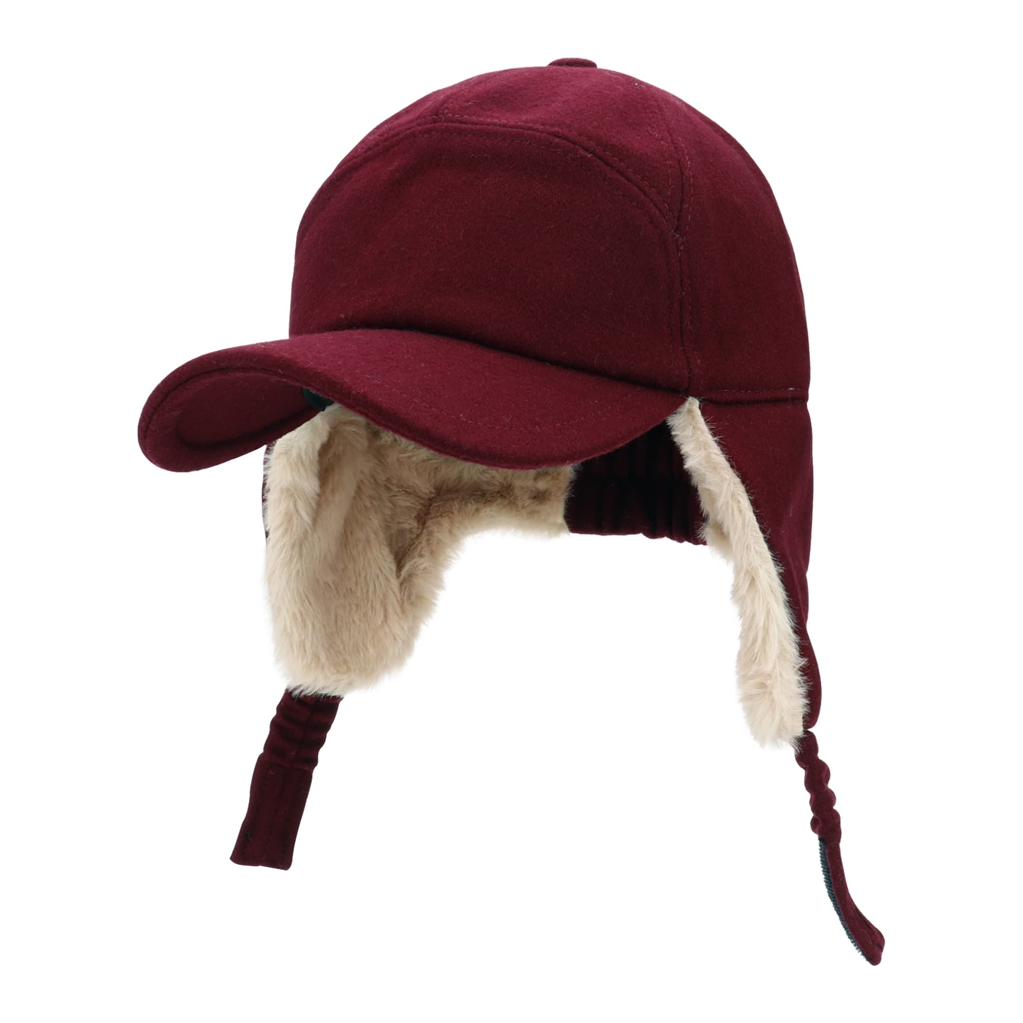 PivotWing Winter Basecap Mit Ohrenklappen - Warme Wollmütze Verstellbar Für Herren