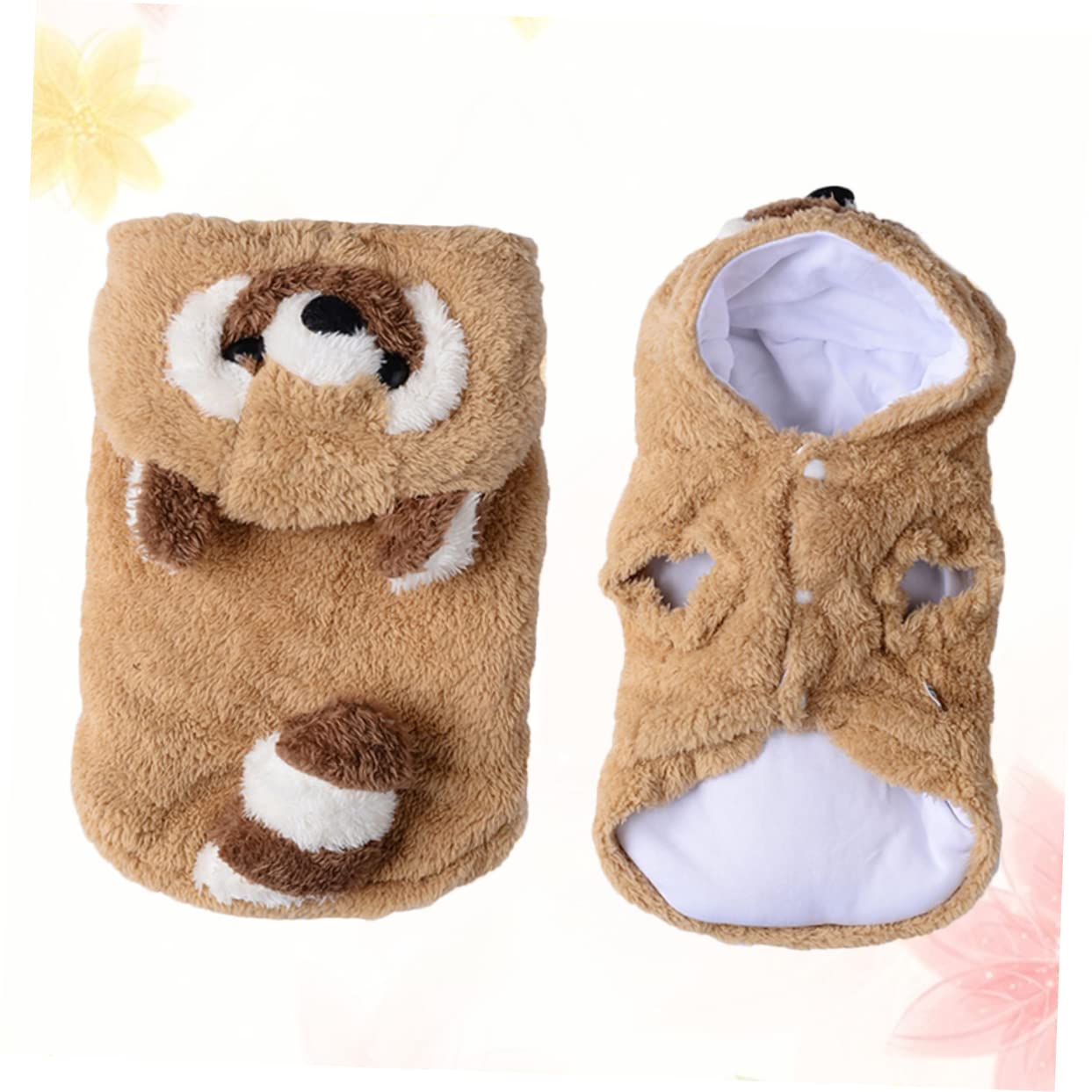 HEMOTON Cappotto in Cotone per Cani Abbigliamento per Animali Domestici Felpe Cappuccio per Uso Quotidiano e Attività all Aperto