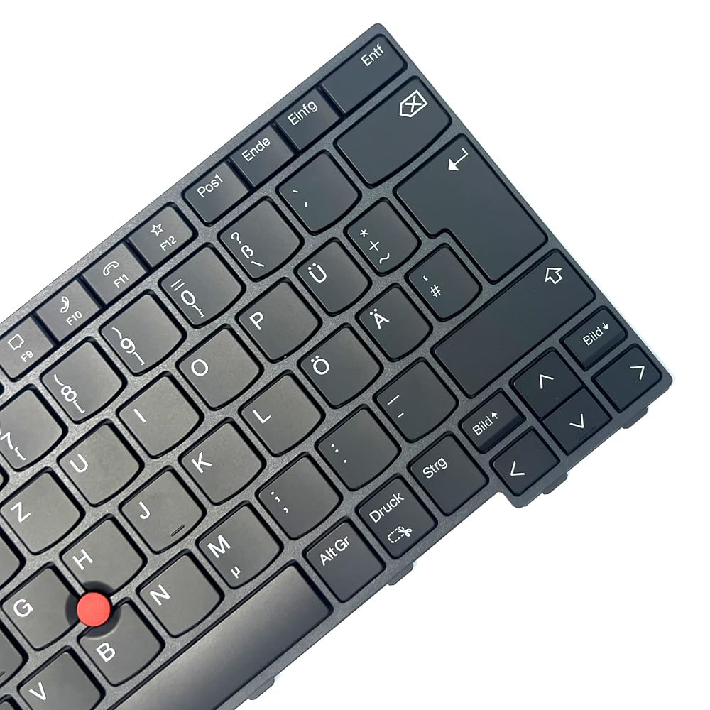 DE Backlit Tastatur Ersatzteil für Lenovo ThinkPad T14 Gen 3, P14s Gen 3, L14 Gen 3, L14 Gen 4, T14 Gen 4, P14s Gen 4, 5N21D68171 Black Backlit Keyboard (German QWERTZ Layout - ISO)