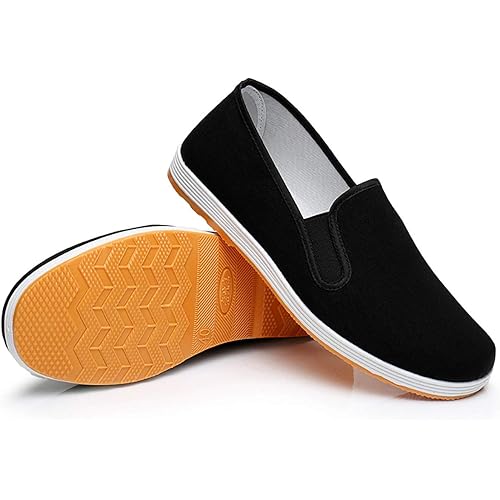 Unisex Chinese Traditional Old Beijing Cloth Kung Fu Shoes Martial Arts Shoes Tai Chi Shoes Canvas Shoes