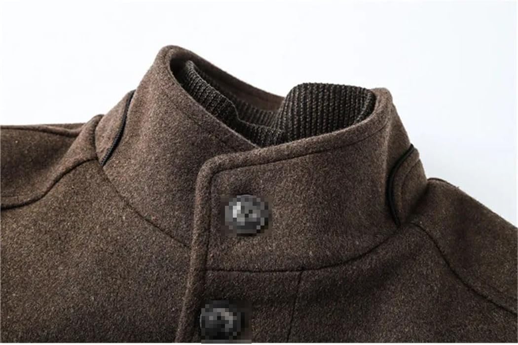 Haitpant Winter Men Wool Jacket, Slim Thick Warm Coat With Adjustable Vest, Male Woolen Jackets Clothing