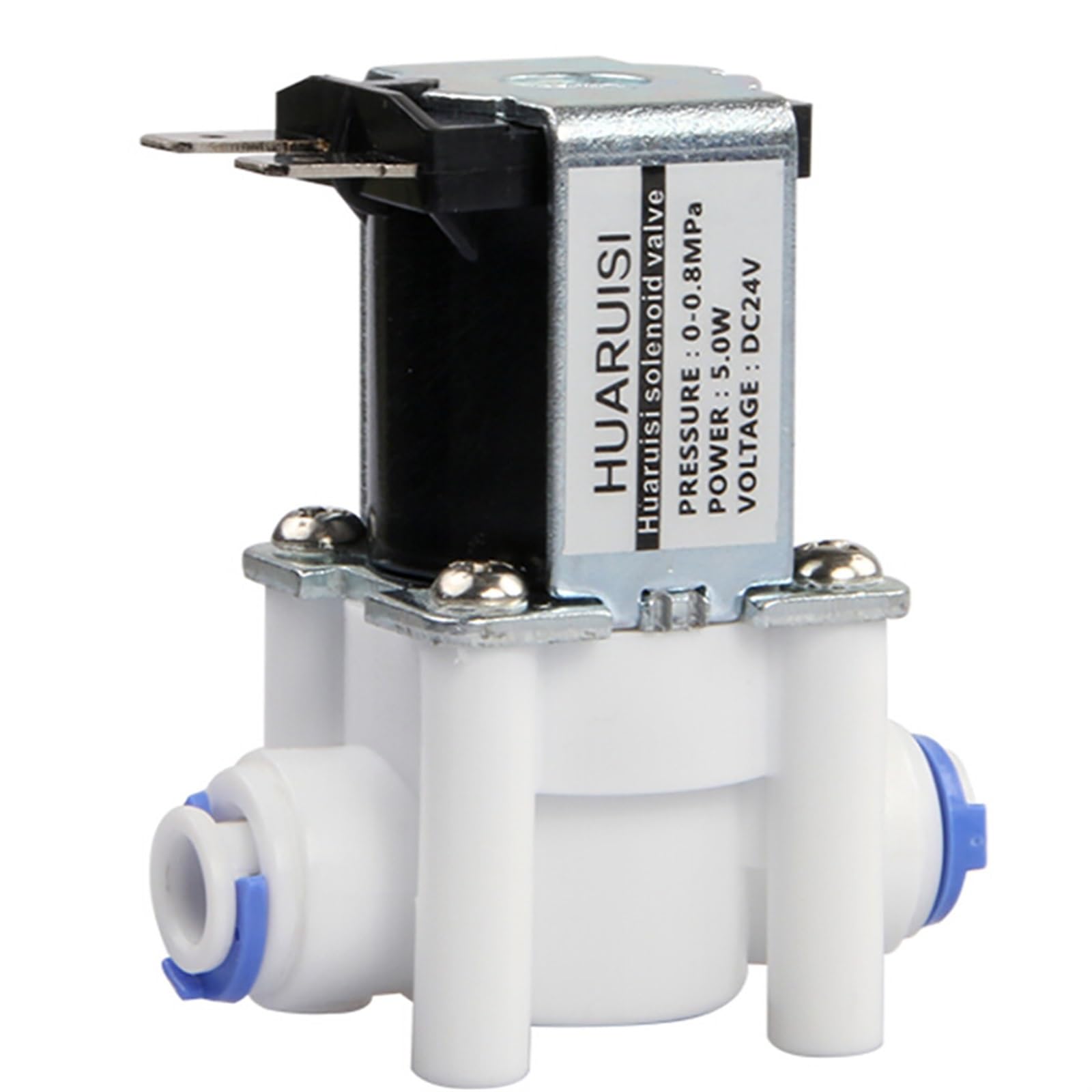 Ieumjnat 24V Electric Water Valve Dc Solenoid 1/4" Hose Connection For Ro Reverse Osmosis Pure System Controller
