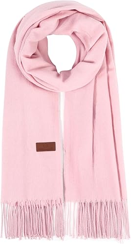 kozinu Pashmina Scarf Winter Warm Solid Colors Scarves and Wraps Classic Soft Fashion Shawl Wrap Fringe For Men Women