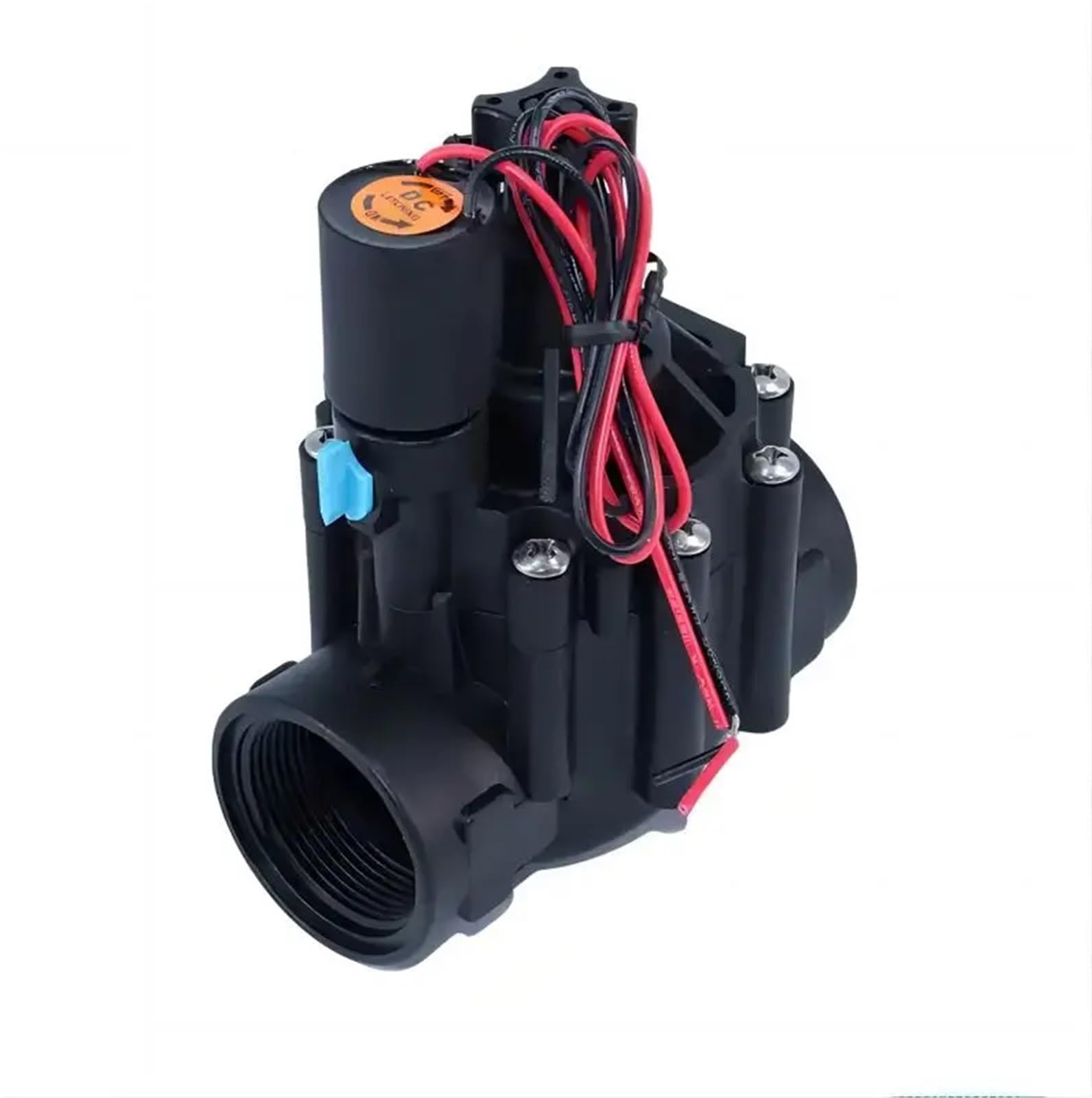 Elektrozawór do nawadniania 1-1/4", 220 V, 12 V, 24 V, blokada z regulacją przepływu (DC 12 V)