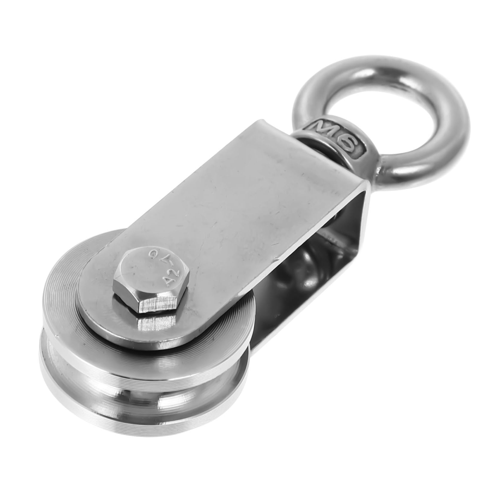 BELLIFFY Stainless Steel U-Shaped Ring Pulley Wire Rope Track Pulley Wear-Resistant and Proof Structure