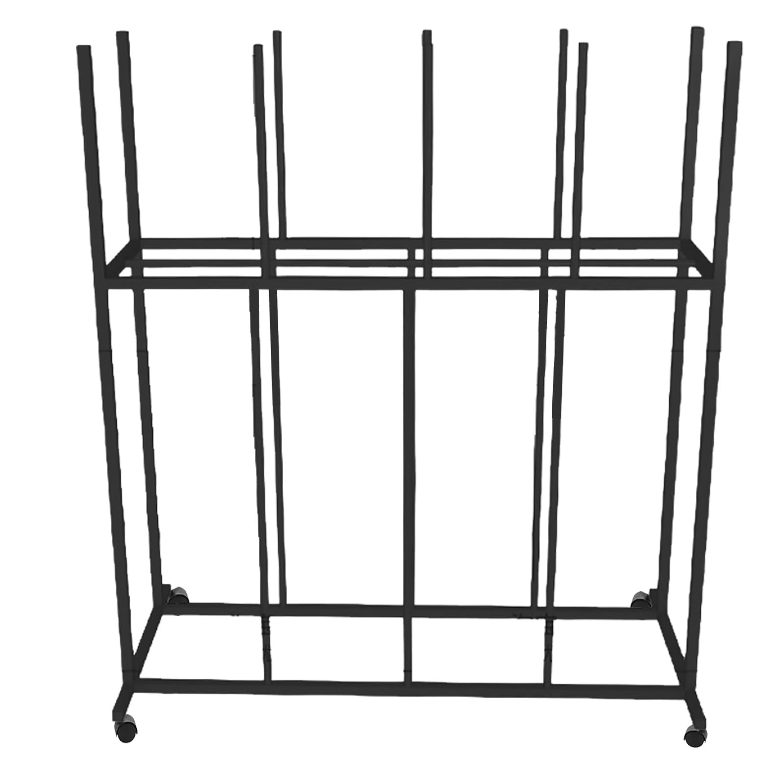 Heavy-Duty Portable Storage Rack on Wheels for Efficient Warehouse and Moving Organization