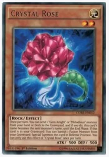 yugioh - Crystal Rose CORE-EN012 1 Edición Rara - Clash of Rebellions