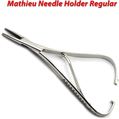 Vista 124 de MEDSPO Pinzas profesionales Bloqueo de soporte de aguja quirúrgica ortoquirúrgica médica dental Restaurador de sutura veterinaria Alicates