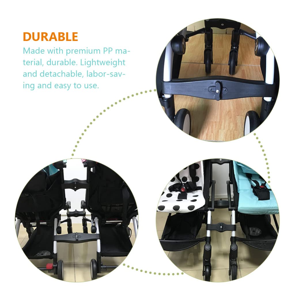 Toddmomy 3pièces Connecteur pour Poussette Double Accessoire pour Poussettes pour Bébés Jumeaux Et Balades en Famille