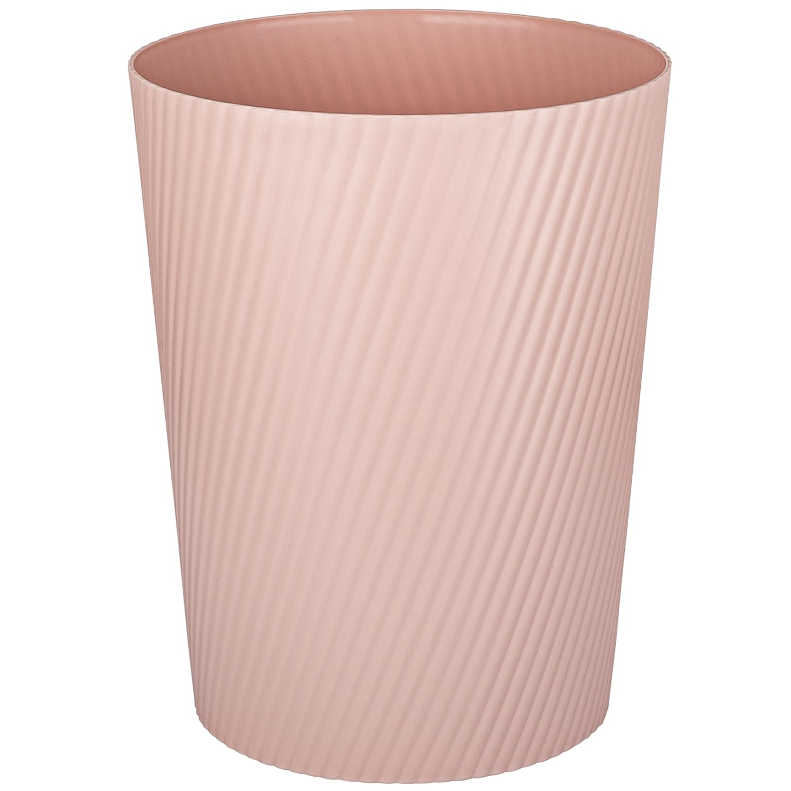 UUJOLY Small Trash Can for Bathroom, Laundry Room, Kitchen, Office, Kids Room, Dorm, Pink — image 1