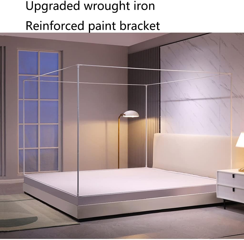 Portable Mosquito Net bed Canopy Camping Travel Home Anti Mosquito Tent Mosquito Net for Kids Adult Bottom Sleep bug Nets Outdoor (Color : Grey, Size : 180WX200LX170H)