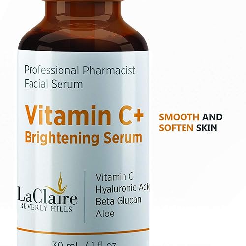Miniatura 6 de LaClaire Suero de vitamina C suero fuerte de vitamina C suero iluminador para la cara suero facial tópico con ácido hialurónico suero iluminador