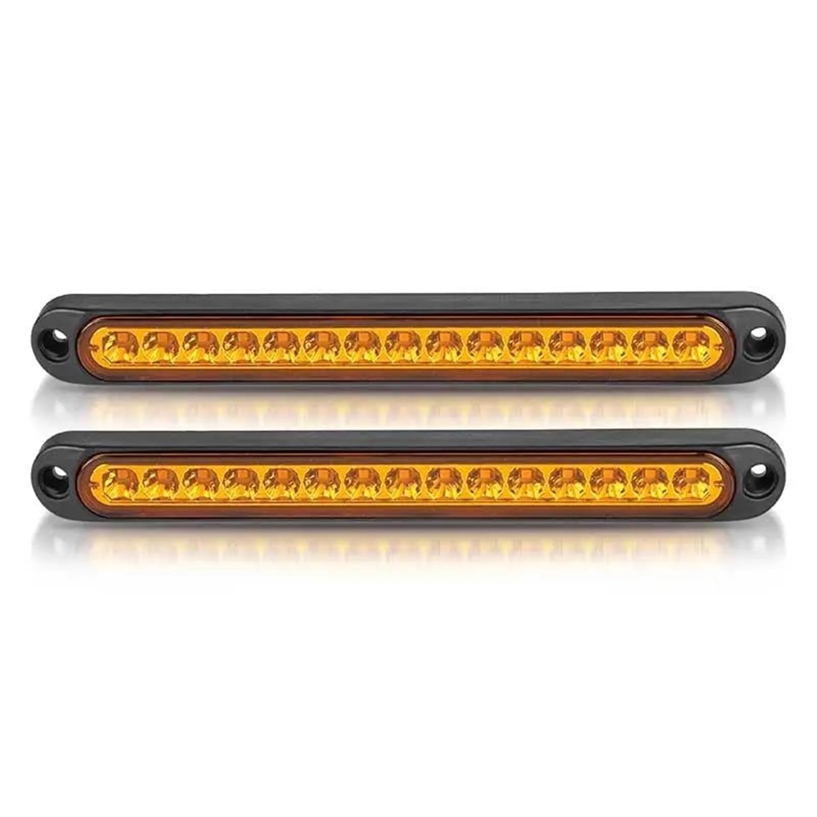 Indicatori Direzione Laterali Luce Per Rimorchio Per Camion Per Per Pick-up Per SUV Per Camper Barra Luminosa Auto Luce Freno Segnale Posizione Laterale Indicatore(2pcs Yellow)