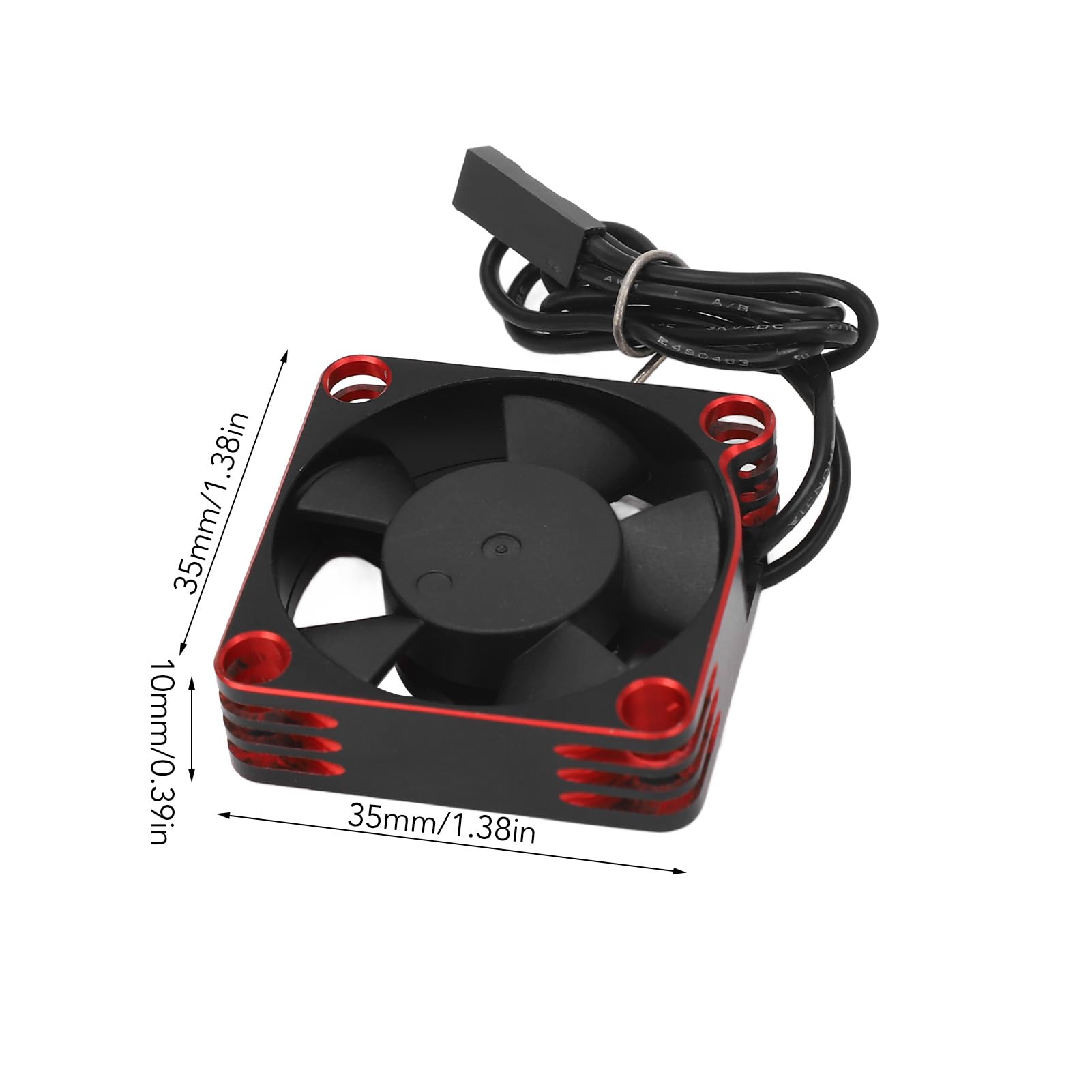 Ventilateur de Refroidissement du Moteur RC 35mm, 15000 Tr/min, Dissipateur de Chaleur Universel pour Voiture RC, Alliage en Aluminium