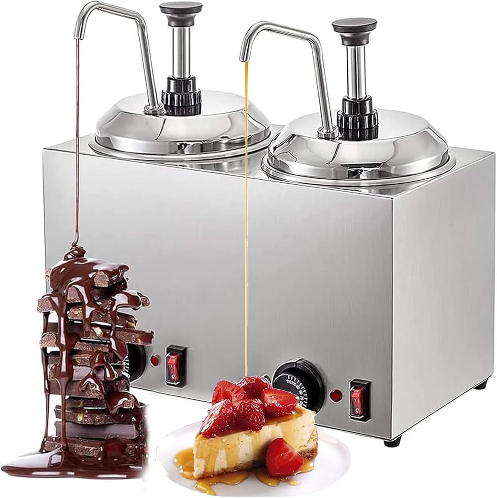 JKJZSALJ Commercial Sauce Warmer With Dual Temperature Control For Snack Stations And Food Service