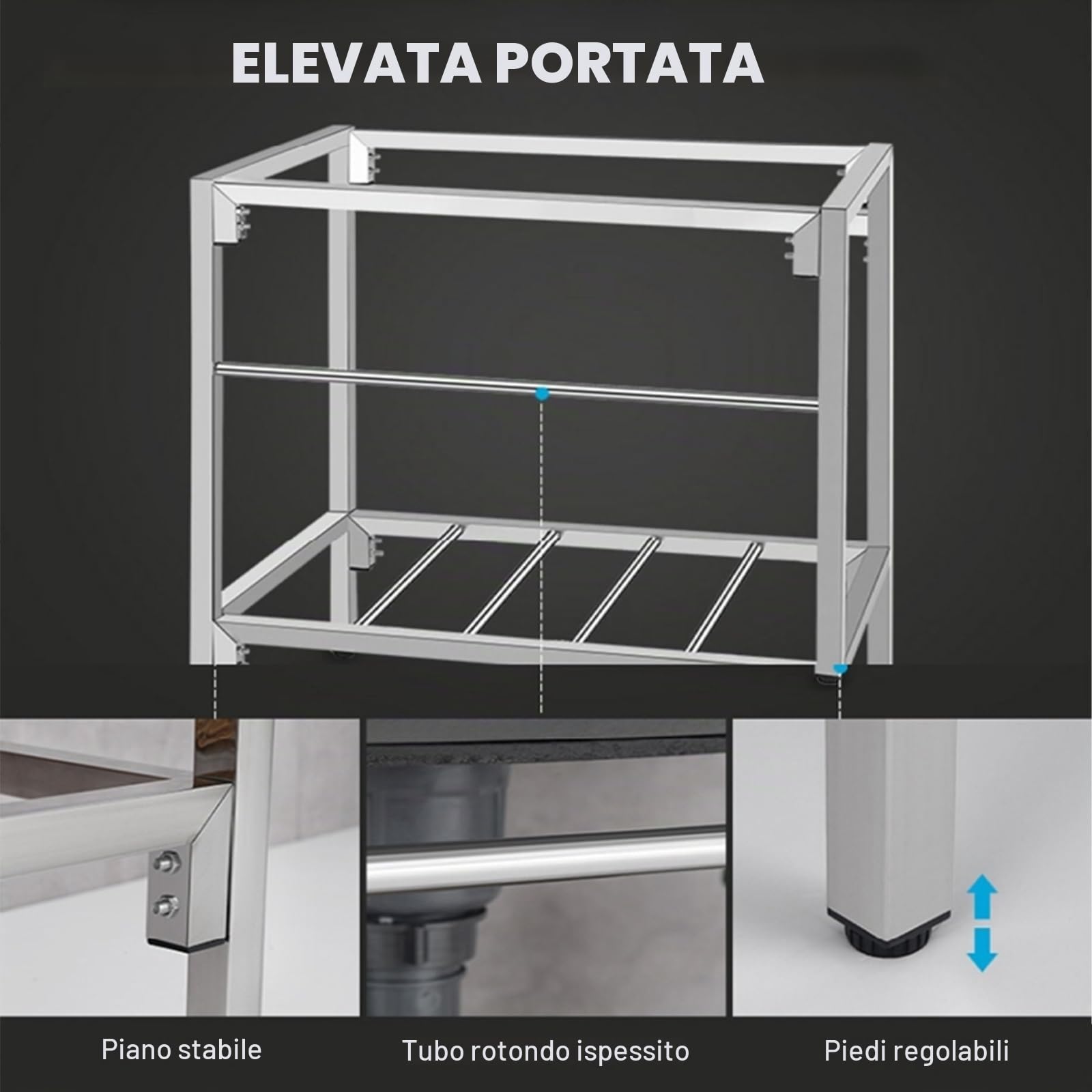 Lavatoio In Acciaio Inox,Lavello Cucina 1 Vasca,Lavandino Commerciale Professionale Con Rubinetto,Staffa,Lavabo Da Esterno A Libera Installazione,per Lavanderia Cortile Garage