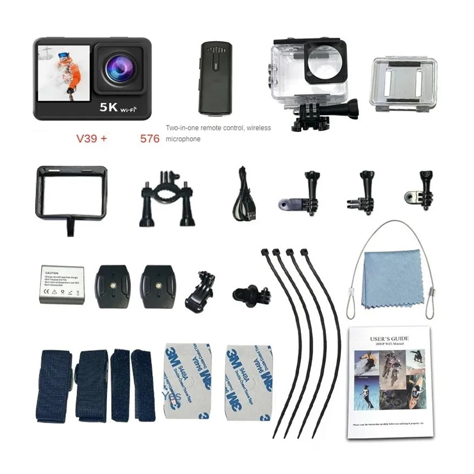 Action camera subacquea 5K diving telaio anti-shake 4k60 impermeabile
