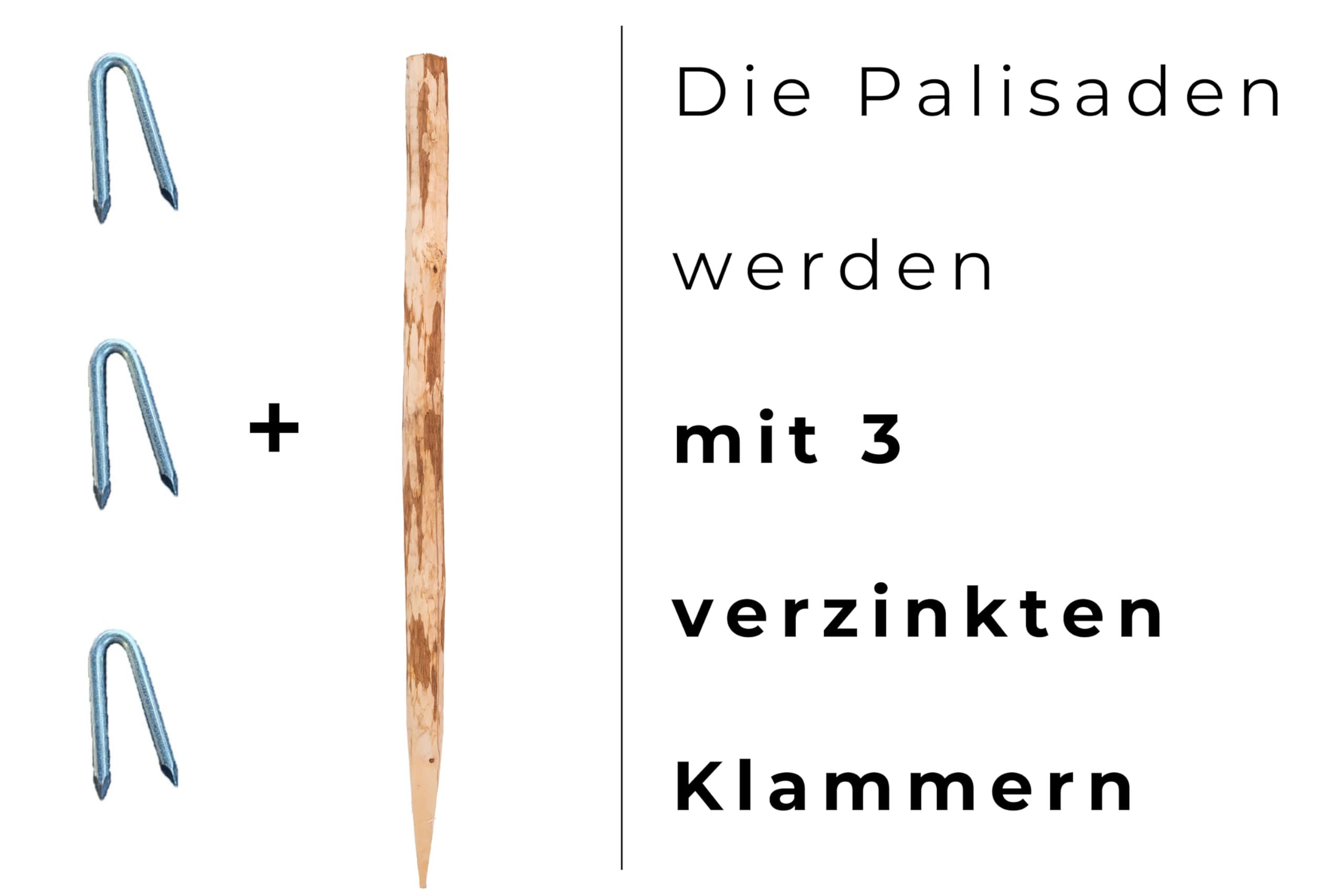 ø6-7 cm Lot de 6 Piquets Cloture en Bois Longueur 90 cm Pointe Aiguisée Noisetier Poteaux Rabotés Palissade Clôture de Jardin Piquets de Clôture pour Pâturage