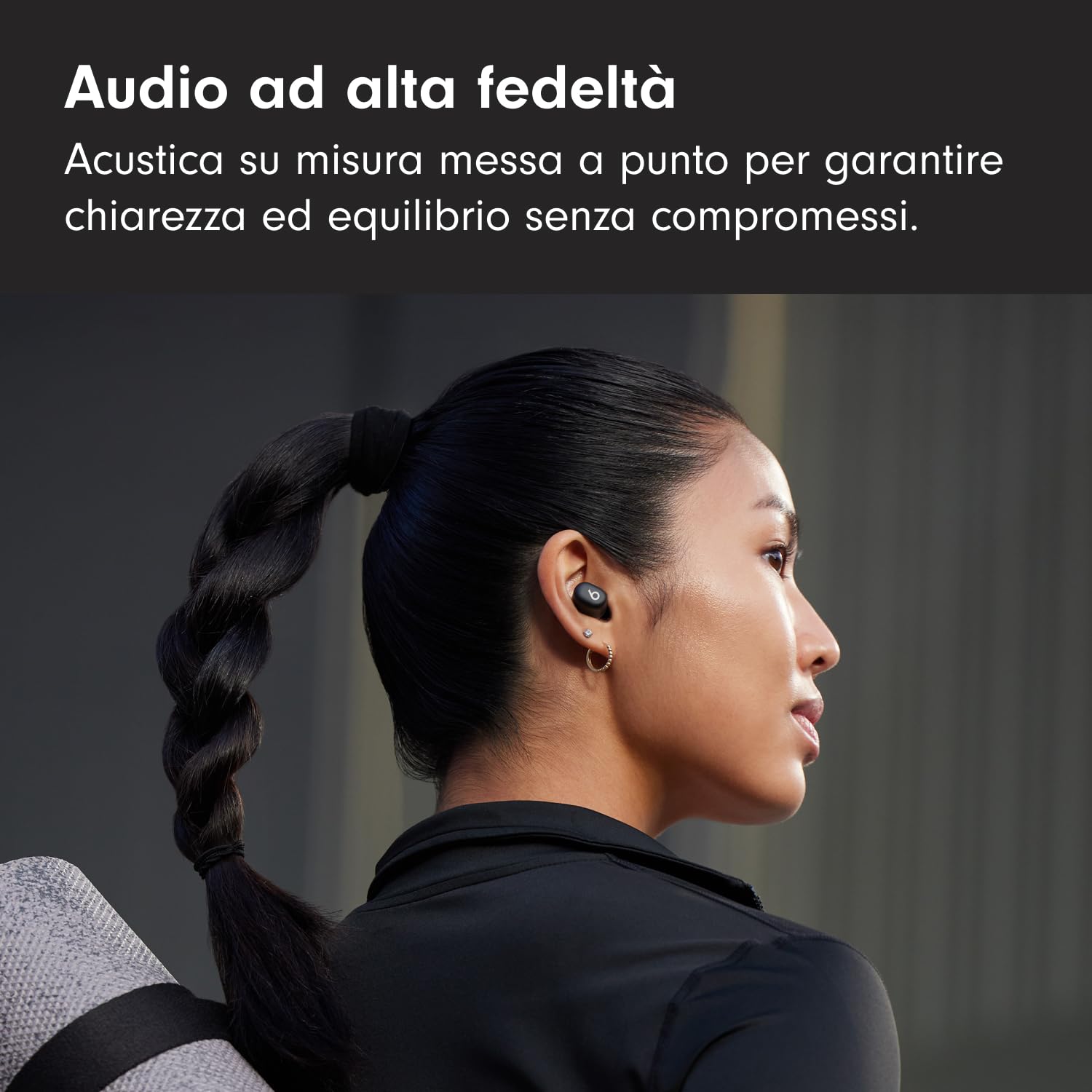 Beats Solo Buds — Auricolari Bluetooth Wireless | 18 ore di autonomia | Compatibilità Apple e Android | Microfono integrato - Nero opaco