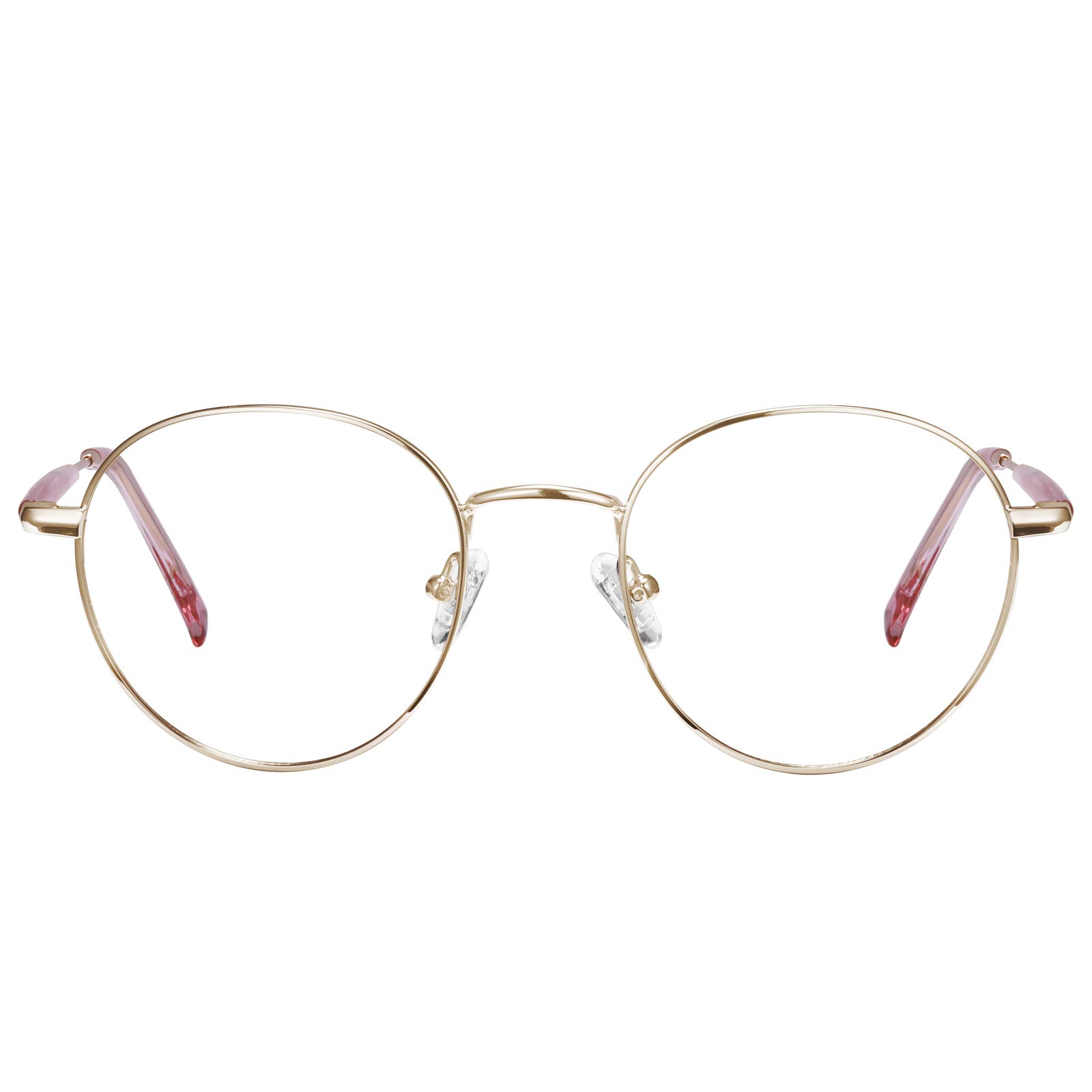 TSEBAN Blue Light Blocking Gl for Women, Retro Round Computer Gaming Gl, Anti Eyestrain & Reduce Headache