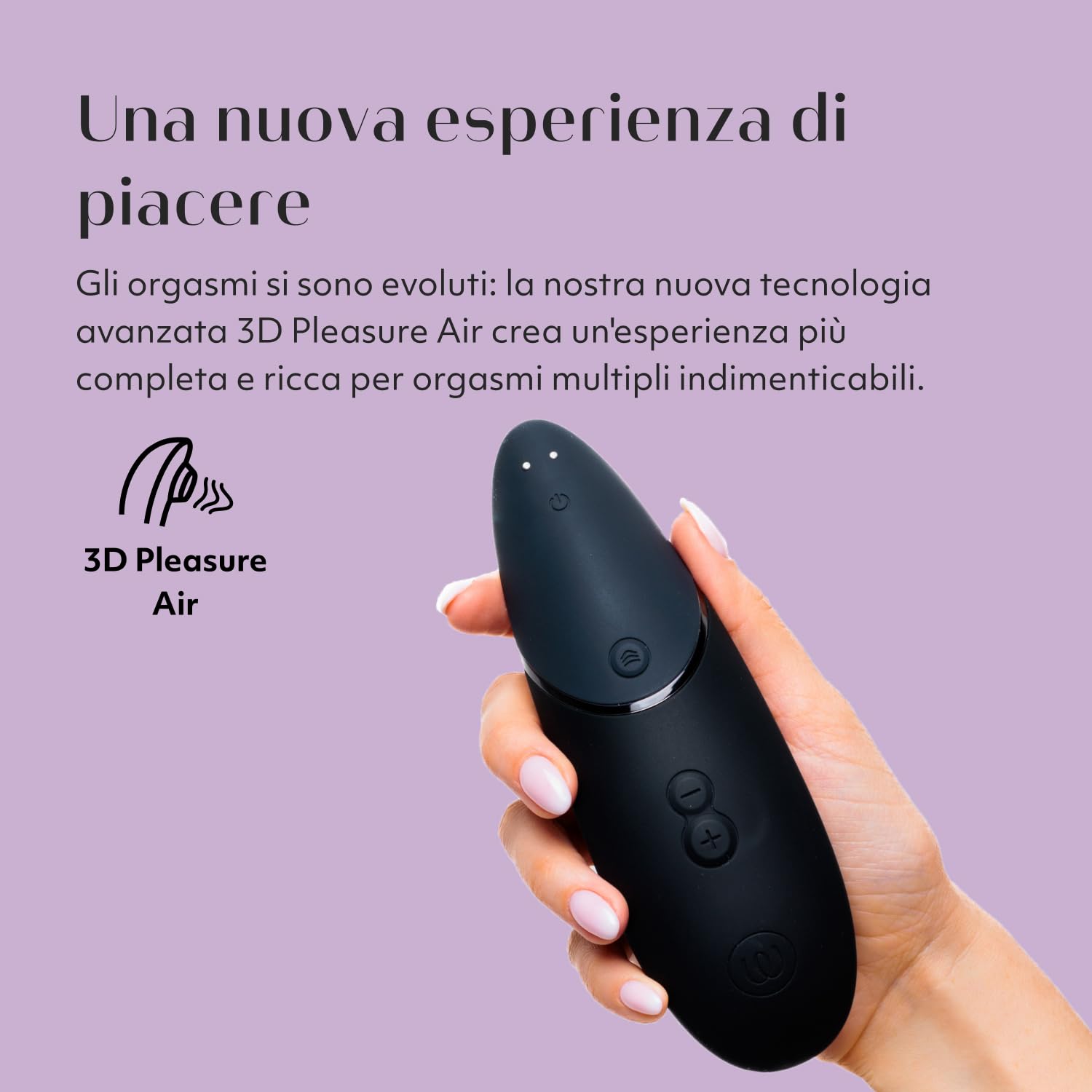 Womanizer Lust & Luxury Kit di Giocattoli Sessuali | Succhia clitoride 3D Pleasure Air & Vibratore per coppia con Telecomando | Sex toys punto G per Donne Coppie