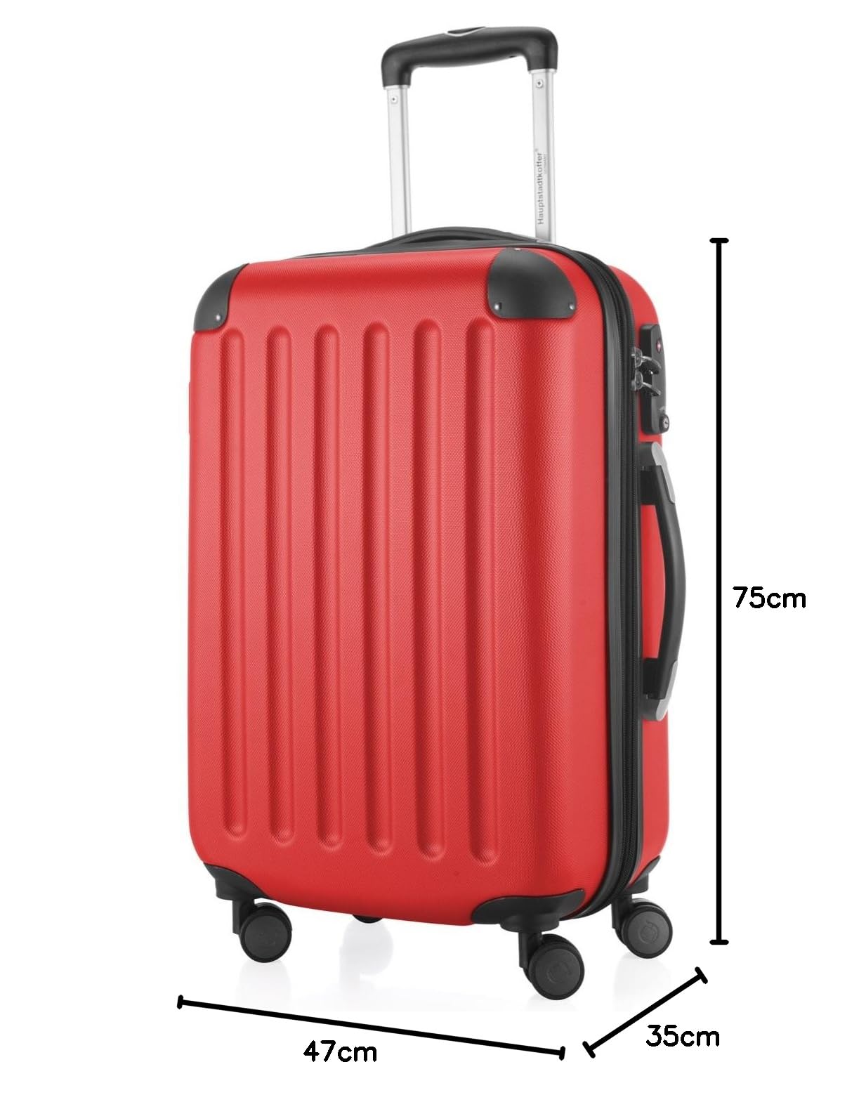 HAUPTSTADTKOFFER - Spree - Maleta rígida, Trolley expandible, Equipaje de Viaje, 4 Ruedas Dobles, TSA, 65 cm, 74 litros, Champán — view 284