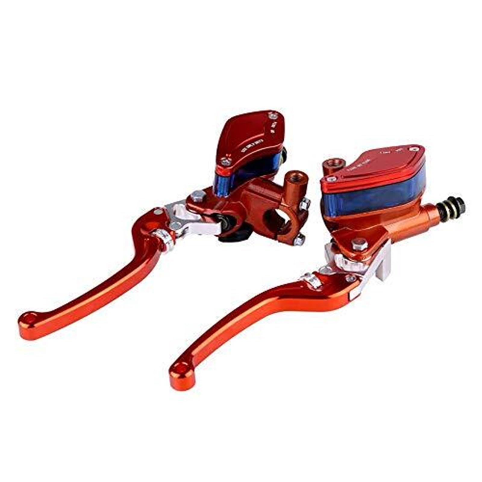 FLBZBLKASL Motorcycle Short Brake Clutch Levers Motorcycle Brake Clutch Master,Pair of 22mm CNC Aluminum Hydraulic Pump Cylinder Lever Adjustable