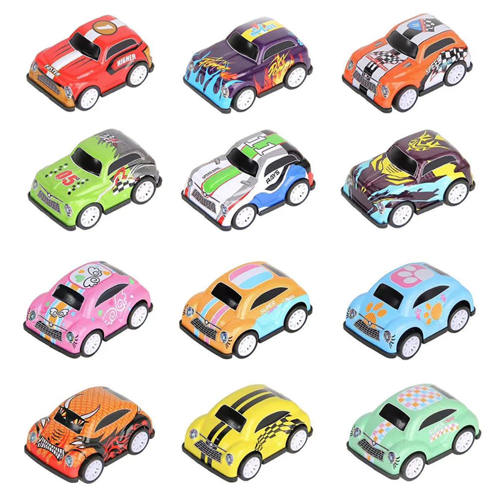 Jouet Voiture 12 Pièces - Mini Voitures à Friction Pour Enfants 3 Ans Et Plus - Véhicules De Course
