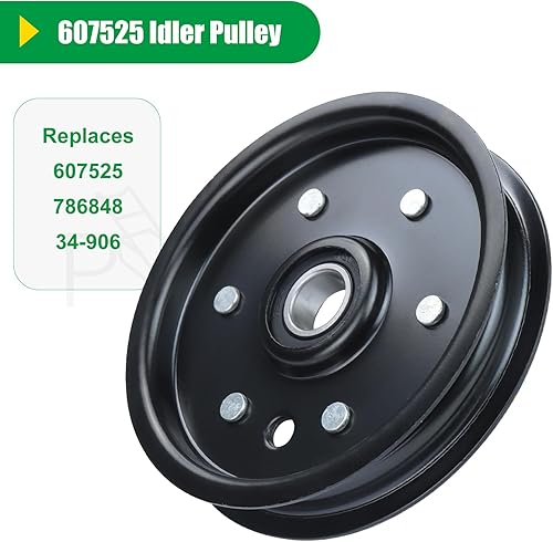 Miniatura 3 de Paquete de 2 poleas 607525 reemplazan a la polea Hustler 786848, polea tensora 786848, polea tensora Hustler de 54 pulgadas Fastrack 607525, polea