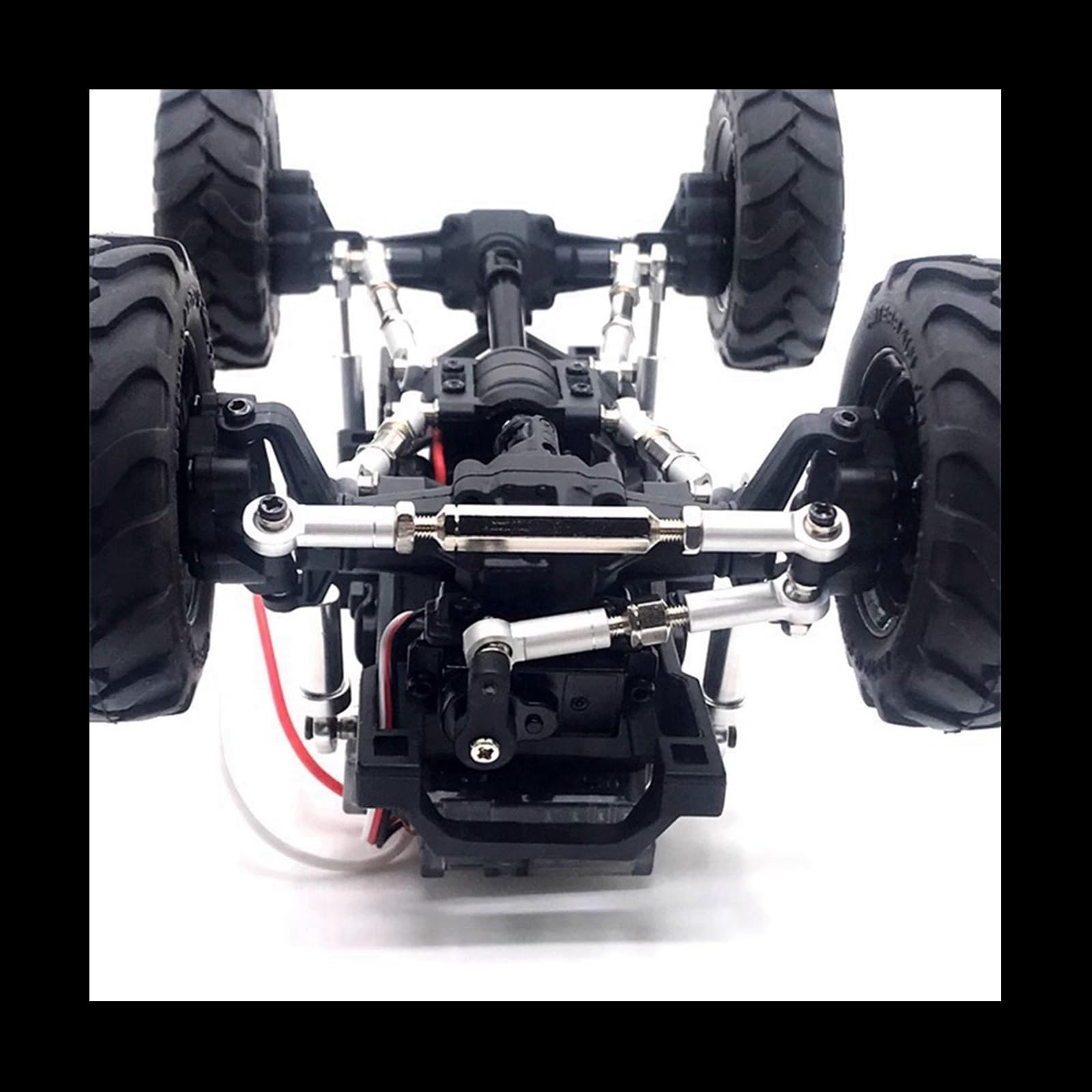 Varilla de Tracción para FMS para Xiaoqi para FCX24 1/24 Teledirigido Piezas De Repuesto Coche Kit Varilla Amarre Enlace Dirección Metal Ajustable