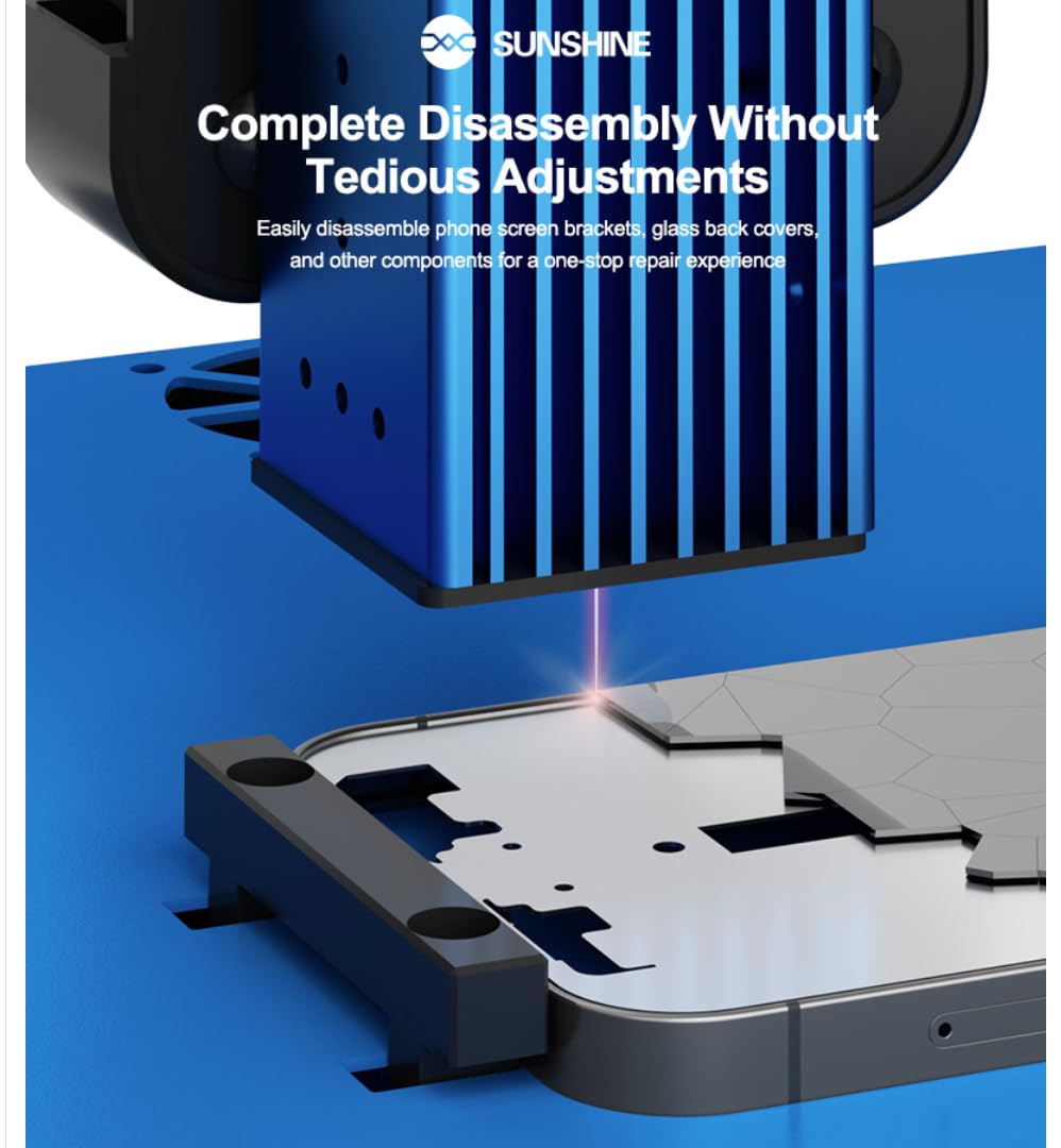 SUNSHINE SS-890B MINI Laser Screen Removal Machine for IP X-17 Dismantling of Screen Stand/Glass Back Cover/Glue Removal