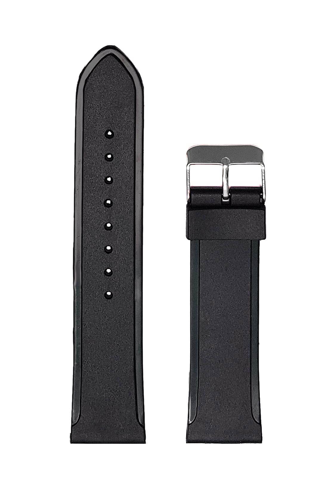 Xtime Watch Straps Band/Belts for Replacement Classic Natural Resin Rada Side Polish 22 MM Black (B09CZC32QB) Amazon Price History, Amazon Price Tracker
