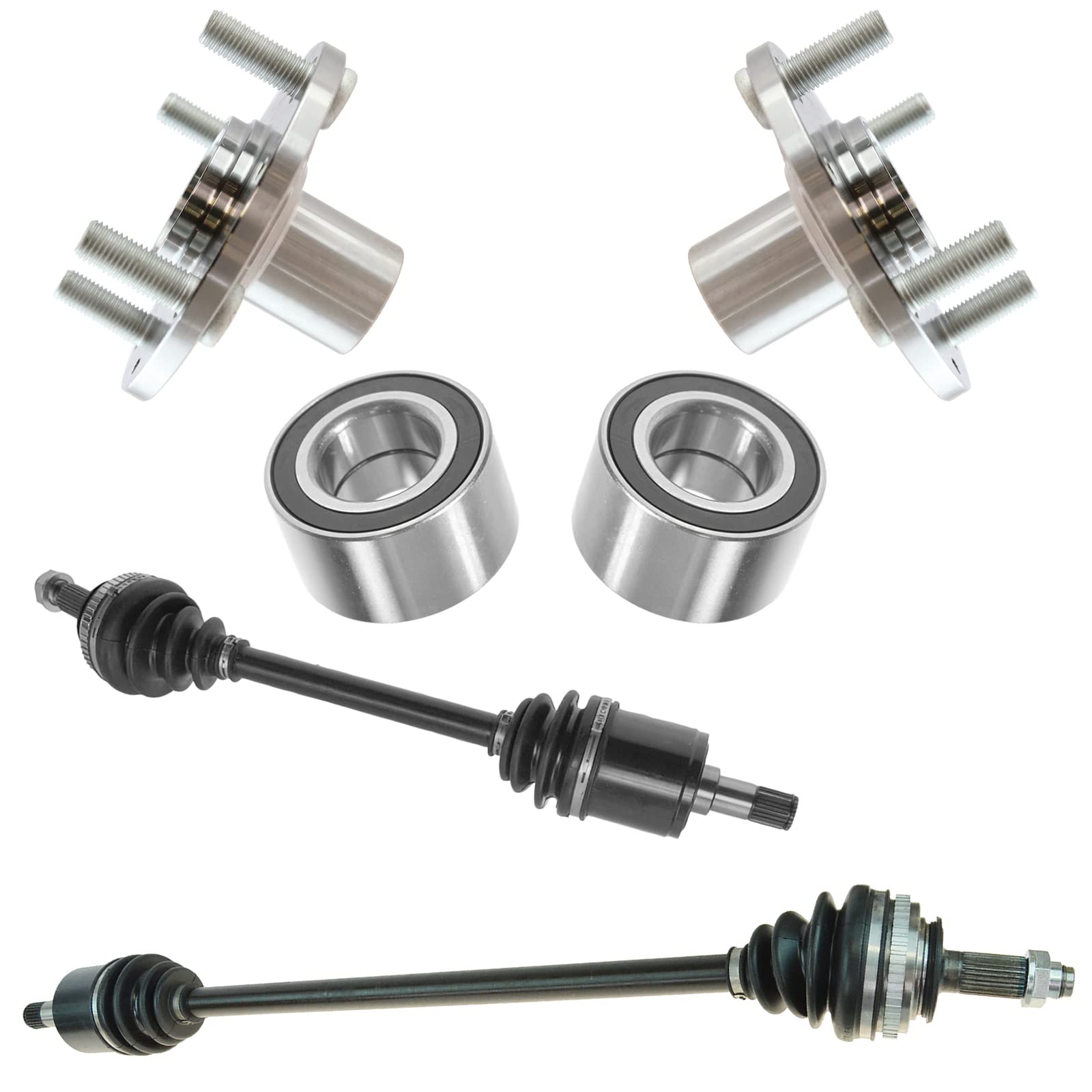 Kit De Buje De Rueda Delantera Para Honda Civic 1992-2000 - Incluye 2 Bujes Con Cojinetes ABS Y 4 Tacos Cada Uno