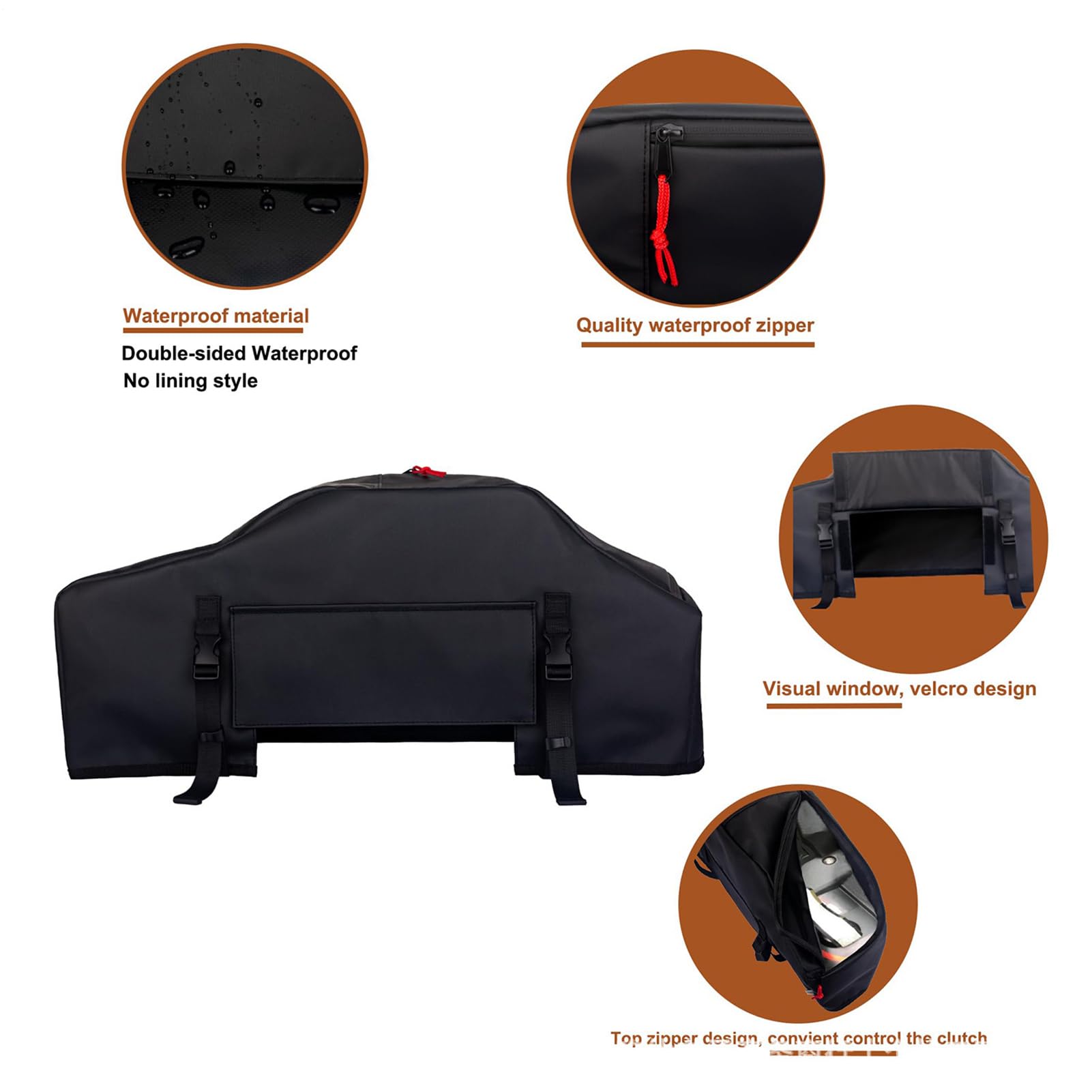 Winch Cover, Impermeable Protective Guard, Heavy-Duty Winch Shield, 21,77 x 10,12 pulgadas, resistente al agua UV Protección Accessory, diseño de tejido para camping, viaje y aventura