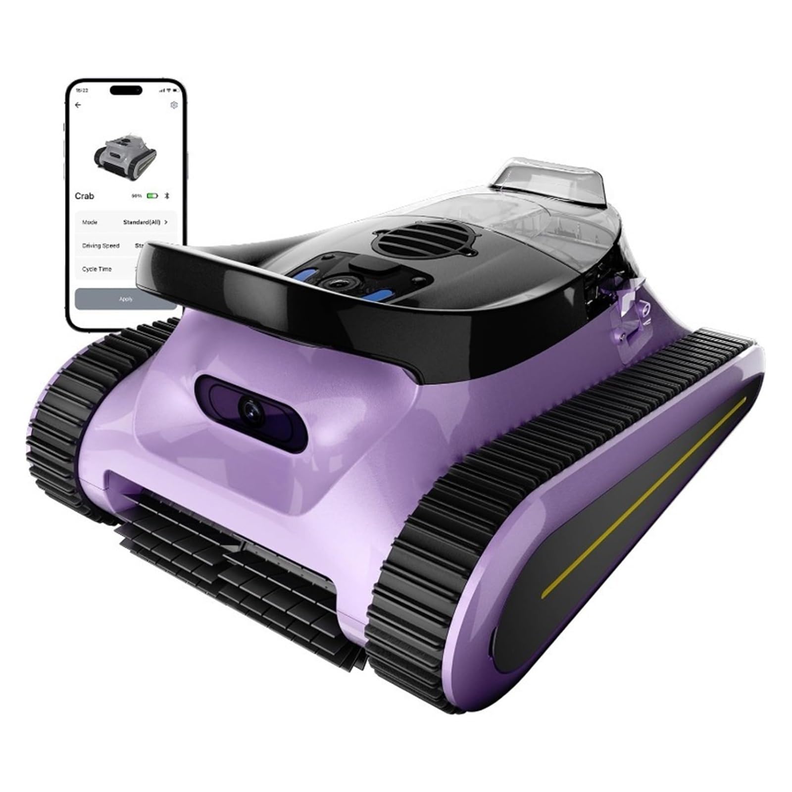 SICWEDIM Cordless Robotic Pool Cleaner -Pool Vacuum 180W Brushless Motor, 45,000Pa Suction, Wall Climbing, Sonar Navigation