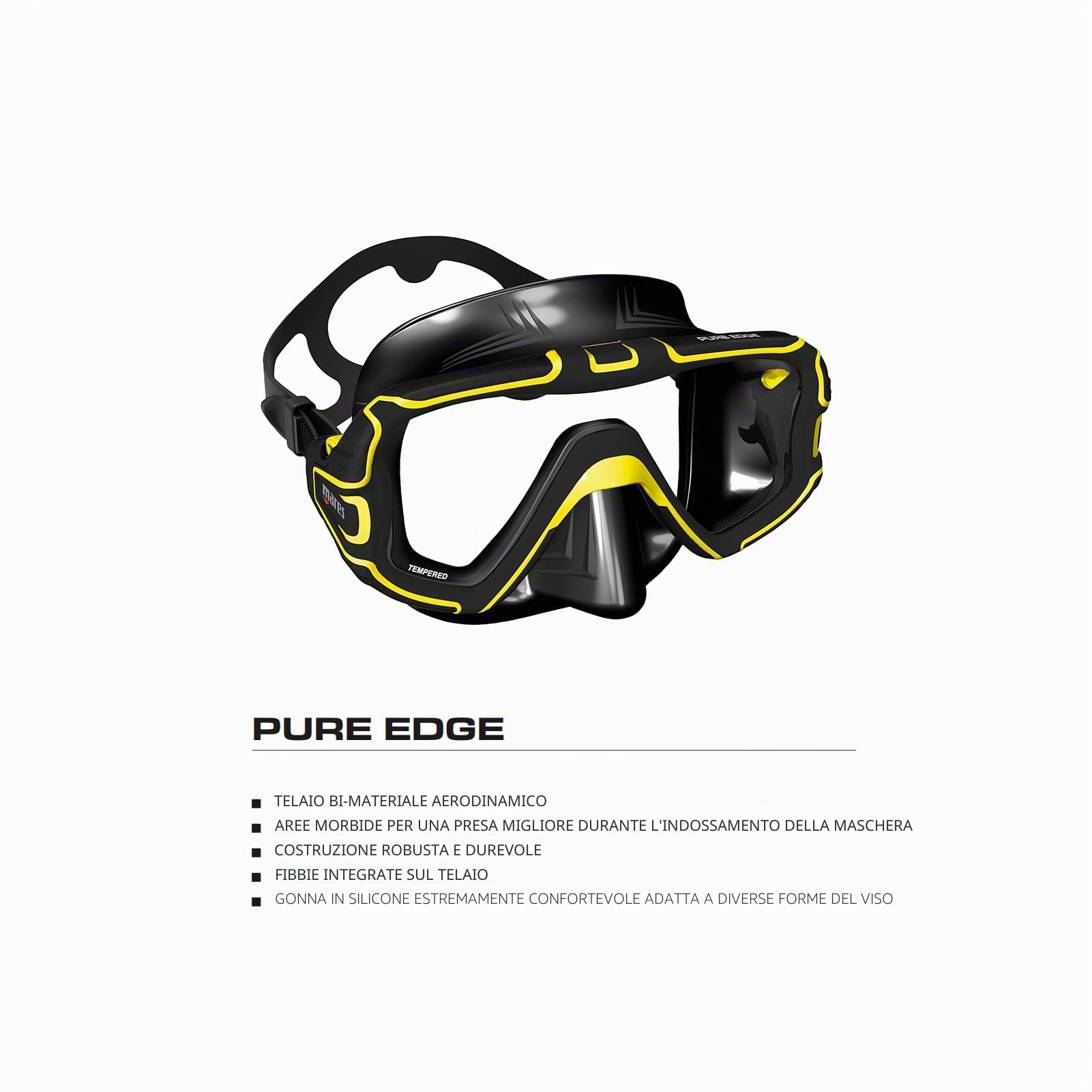 Mares Pure Edge - Maschera Sub Unisex Adulto
