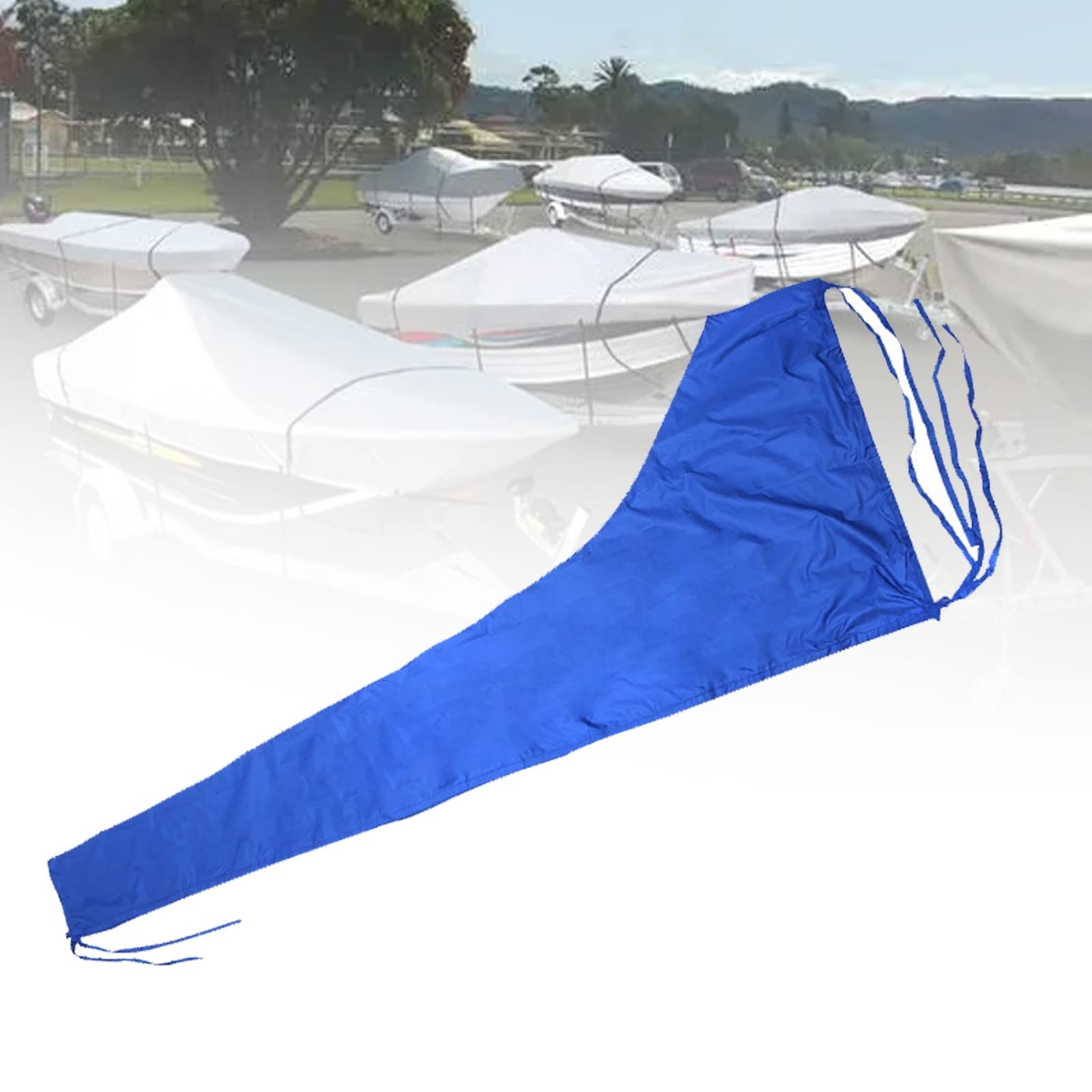 Coperture per Barche Impermeabile, Traspirante Telo Copribarca, Design in Velcro, Usare più a Lungo, paraneve Parasole Facile da Usare, AntiGraffio e Resistente all'Usura (Size : (9-10Ft))