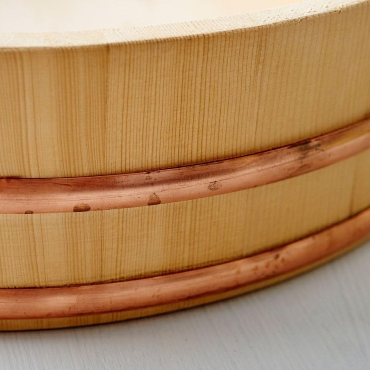 REISHUNGER Hangiri Bol en Bois, idéal pour debutants de Sushi (diamètre 60 cm) - Disponible en 30 cm Jusque 60 cm