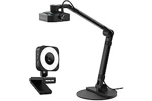 X1 4K Document Camera with Webcam and LED Light