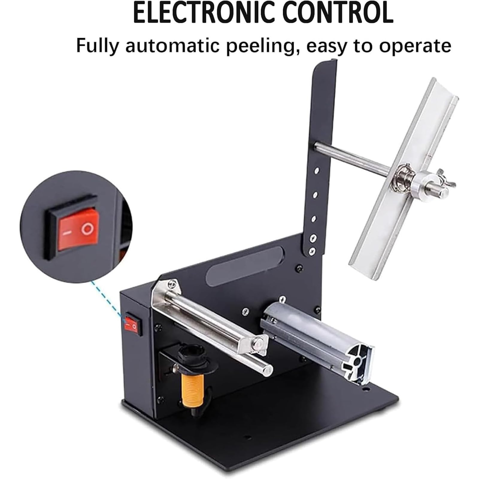 Éplucheur d'étiquettes à grande vitesse, distributeur portable d'étiquettes de 10 à 110 mm de large, diamètre de 200 mm, vitesse de 15,2 cm/s, induction intelligente pour autocollants et films