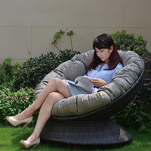 Coussin de balancelle rond imperméable de 80 cm pour fauteuil suspendu