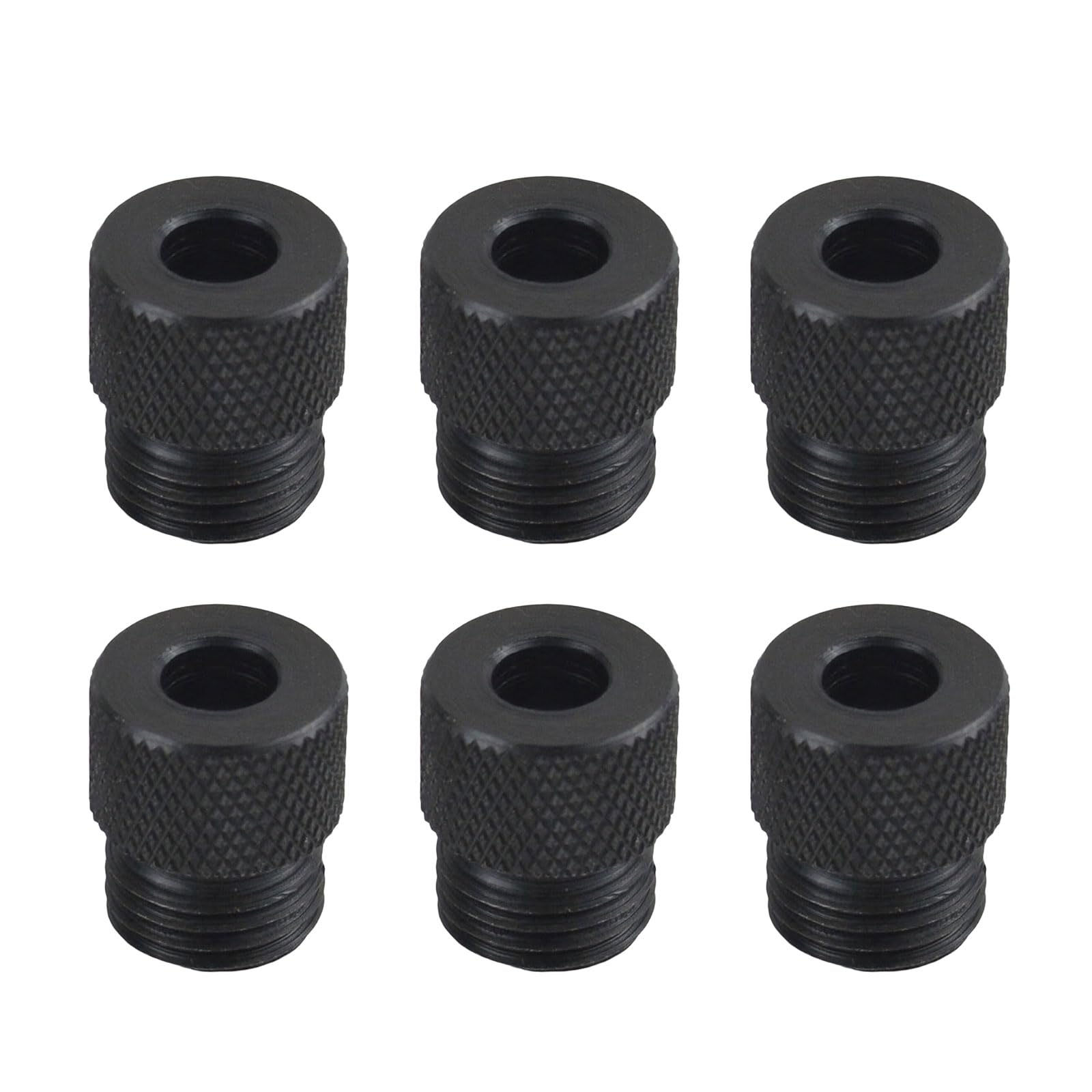Multipurpose Heavy Duty Carbon Steel Drill Jigs 6Pcs for Accurate Alignment in Woodworking Metalworking Woodworking Positioning Tool
