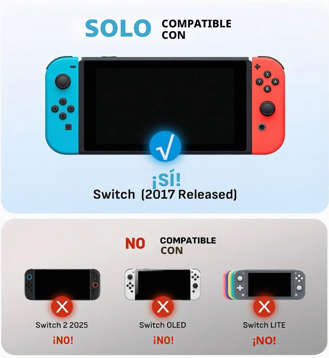 Mumba Funda para Nintendo Switch Cubierta Protectora de Agarre de TPU Accesorio [Serie Blade] Compatible con Consola Nintendo Switch y Controlador Joy-con