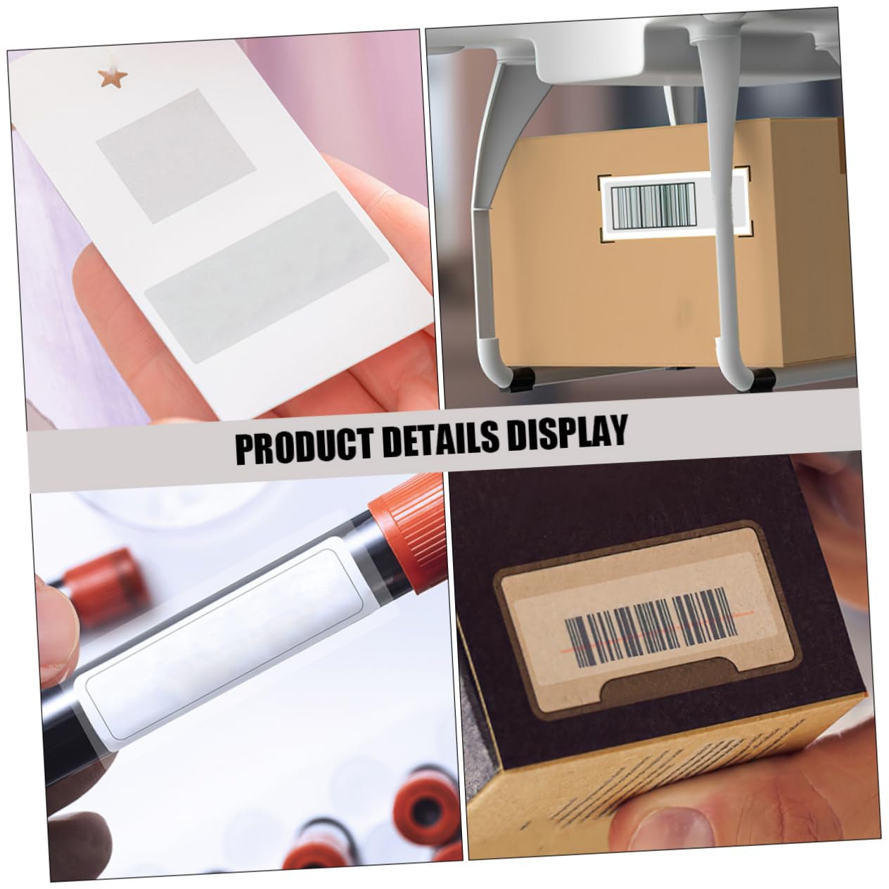 DOITOOL 3 Etichette Protettive Trasparenti Impermeabili per Barcode e Libri Adesivi Resistenti per Scuola Biblioteca e Ufficio Protezione Antigraffio e Facile Scannerizzare