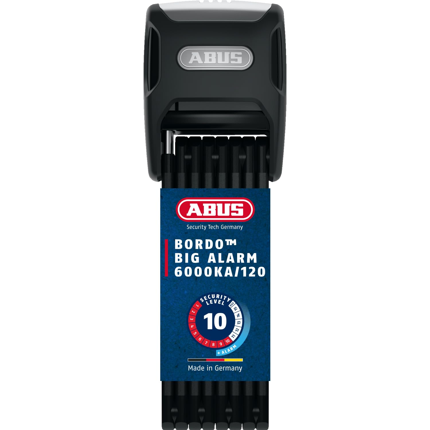 ABUS Faltschloss Bordo Alarm 6000KA SH mit Halterung