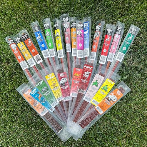 Jerky-N-Spice Buffalo Bob'S Exotic Jerky (10-Pack), 10 Flavor Variety Pack Of Exotic Snacks, Wild Game Jerky Snack Packs For Fathers, Food Gifts Healthy Beef Sticks thumb #7